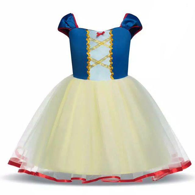 Jual Kostum snow white snowwhite rapunzel cinderella dress minnie