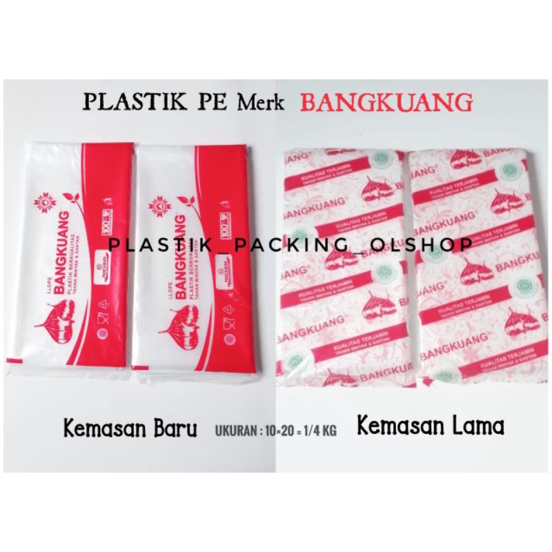 Jual Plastik Pe Plastik Esplastik Minuman Merk Bangkuang Ukuran 10x20 14 Kg Shopee 9735