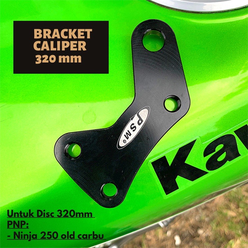 Jual BRACKET CALIPER NINJA 250 Old KARBU Untuk Disc Cakram 320 Mm ...