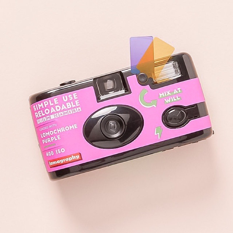 Lomography Simple Use Reloadable Film Camera (Lomochrome Purple)