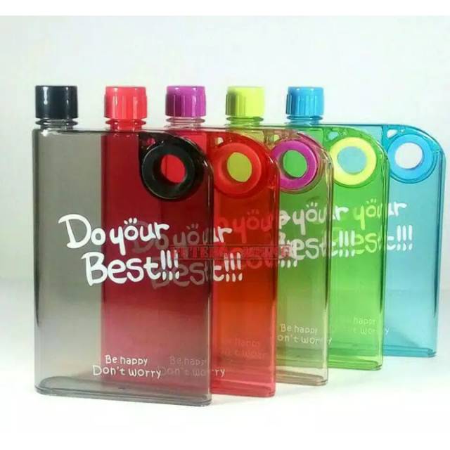 Jual Do Your Best new memo bottle / botol memo A5 slim / Botol minum ...