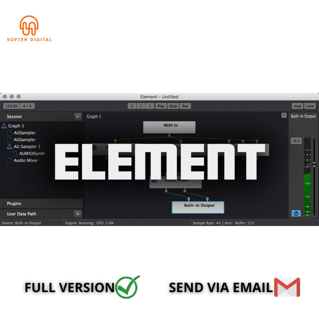 Jual Kushview Element v0 VST Plugin modular AU/VST audio plugin host ...