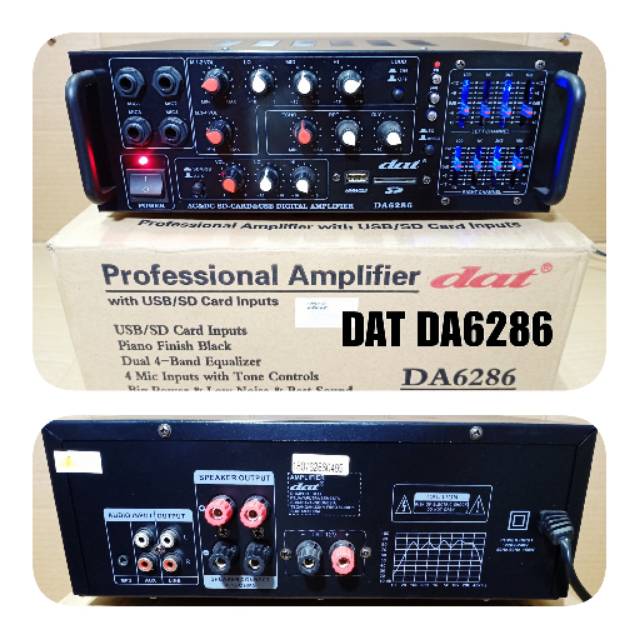 Jual AMPLI DAT DA6286 PROFESIONAL KARAUKE AMPLIFIER | Shopee Indonesia