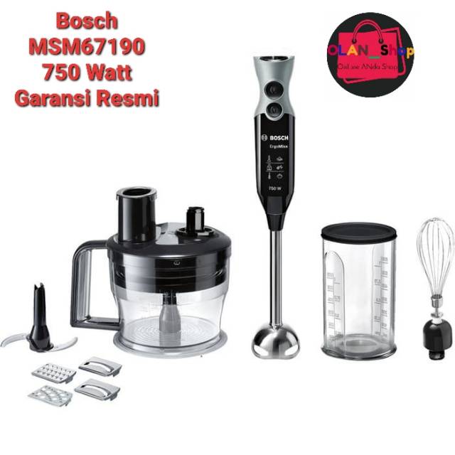 Jual Bosch Hand Blender MSM67190 Blender Tangan Daya 750 watt Garansi