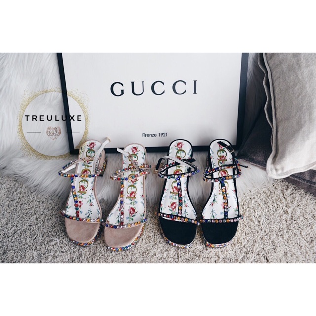 Gucci mira hot sale crystal sandal