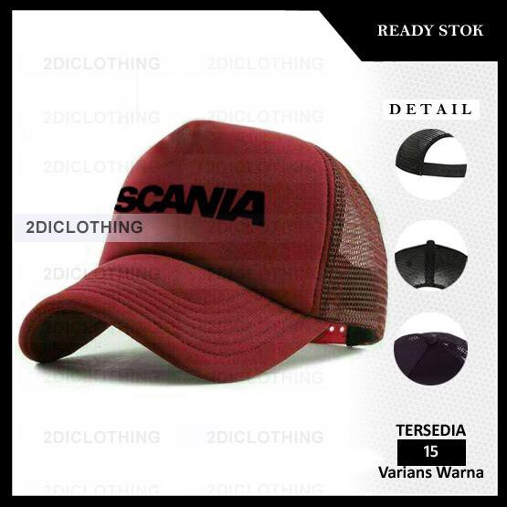 Jual Topi Trucker Jaring Scania Topi Trucker Scania Shopee Indonesia