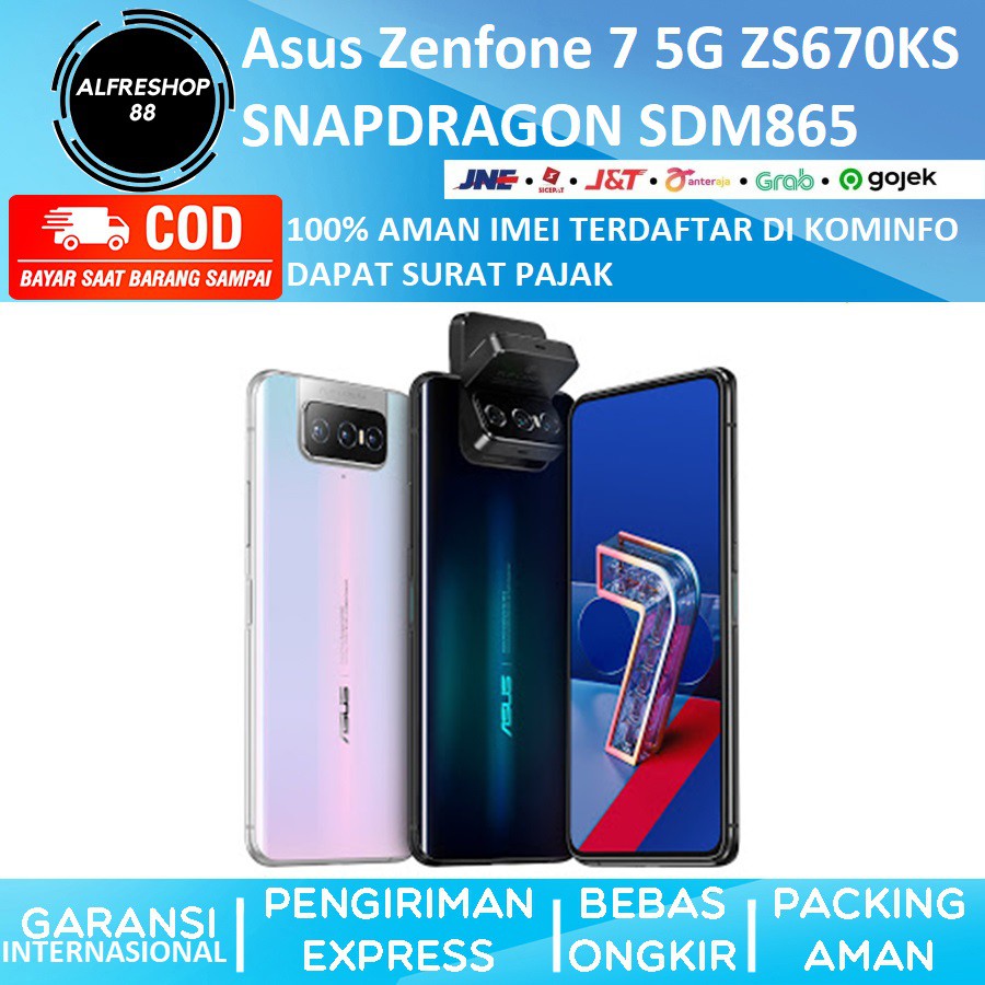 Jual Asus Zenfone 7 5G ZS670KS 8GB 128GB 256GB SNAPDRAGON SD865