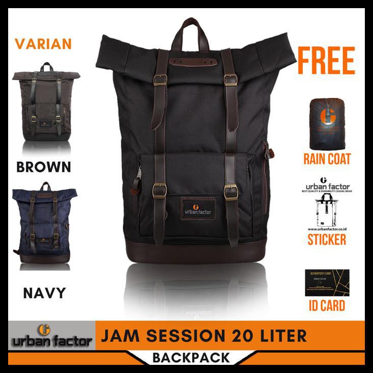 Jual TAS RANSEL BACKPACK ROLLTOP WATERPROOF PRIA URBAN FACTOR JAM ...