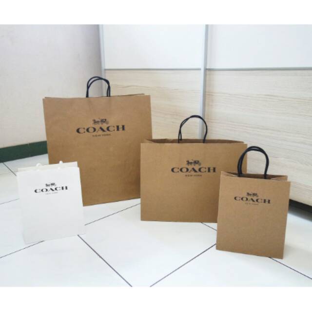 Coach paper bag original sale