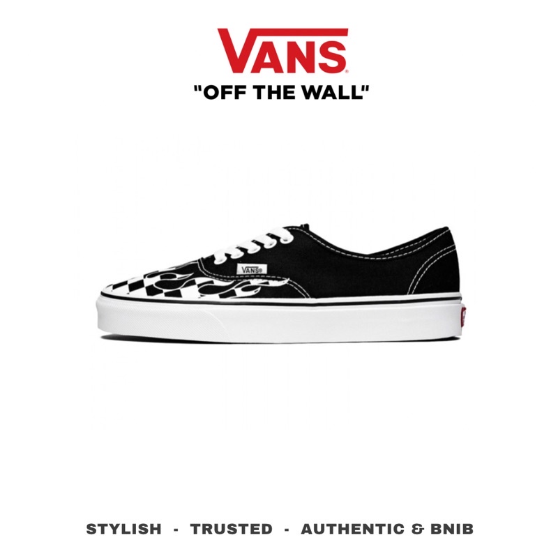 vans checkerboard flames