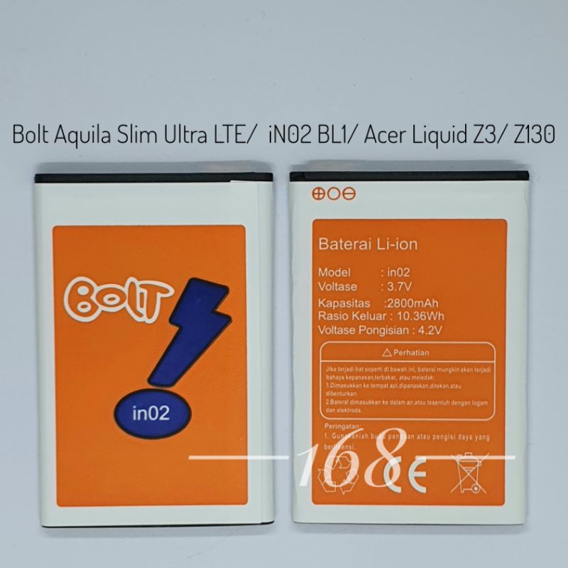 Jual Baterai Batre Modem Mifi Bolt Aquila Slim Ultra LTE iN02 BL1 ...