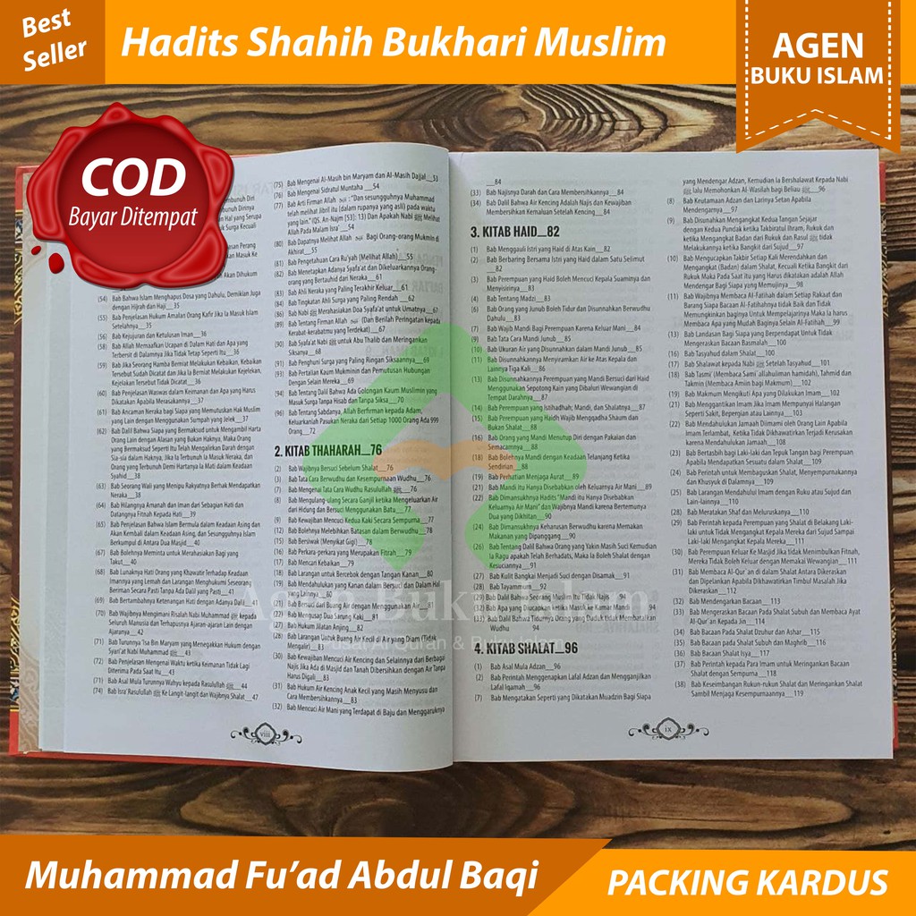 Jual Buku Islam Kumpulan Hadits Shahih Bukhari Muslim - Insan Kamil ...
