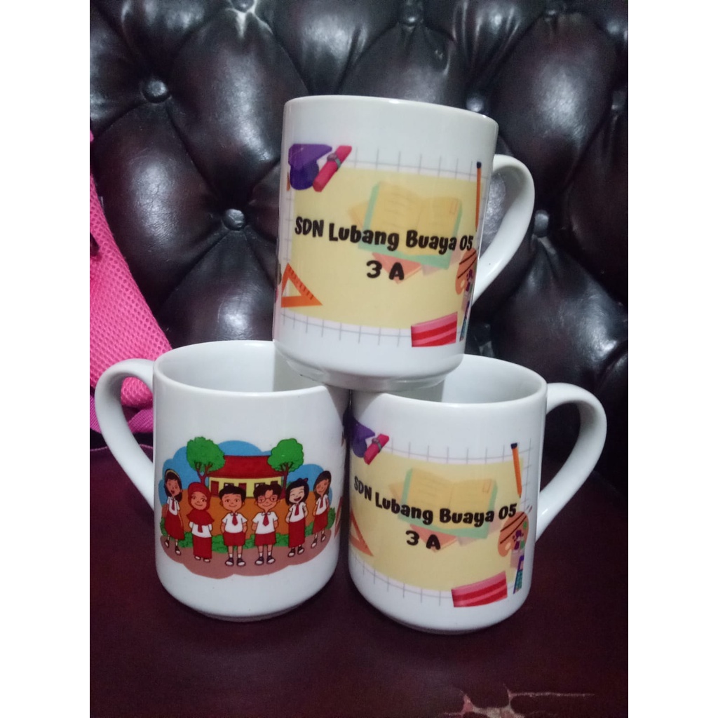 Jual Mug Custom Sekolah/ Kampus / Mug Custom Souvenir Graduation