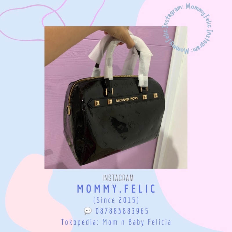 Jual michael kors kara LG duffle black Shopee Indonesia