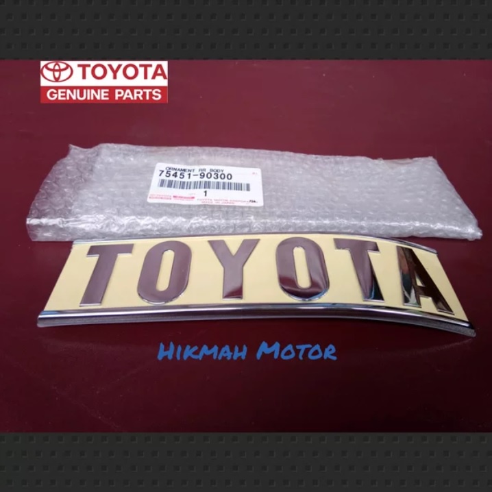 Jual Emblem Logo Tulisan Toyota Belakang Atau Right Rear Toyota Emblem Badge Toyata Landcruiser