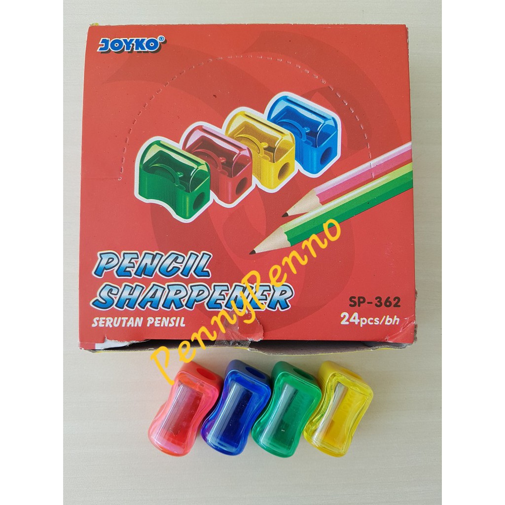 Jual Rautan Pensil merk Joyko 1 box isi 24 pcs / Rautan Pensil Merek ...