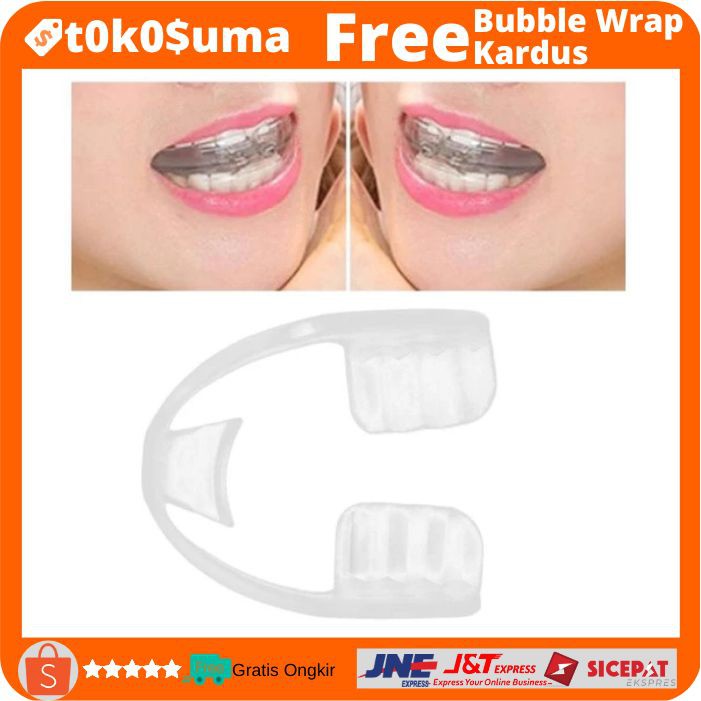 Jual ORI Dental Mouth Guard Bruxism Splint Night Teeth Tooth Grinding ...