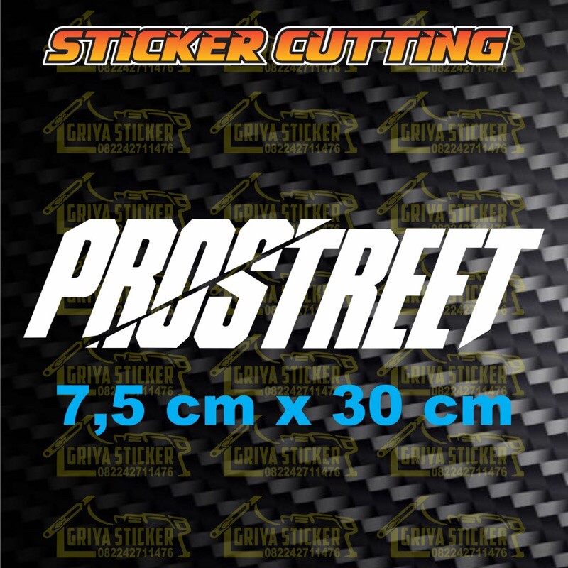 Jual Sticker cutting - Stiker Prostreet satu warna | Shopee Indonesia