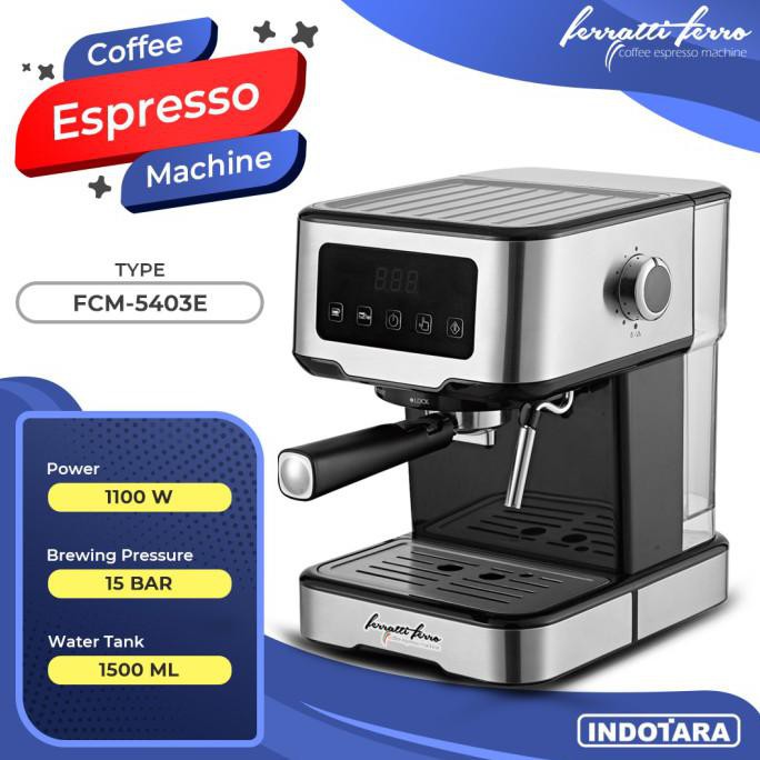 Jual Mesin Kopi Espresso / Espresso Machine Ferratti Ferro Fcm-5403E ...