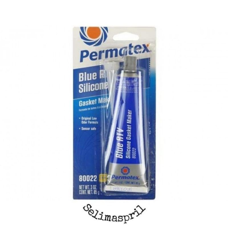 Jual LEM RTV PERMATEX BLUE RTV 6BR BLUE SILICONE GASKET SET MAKER ...