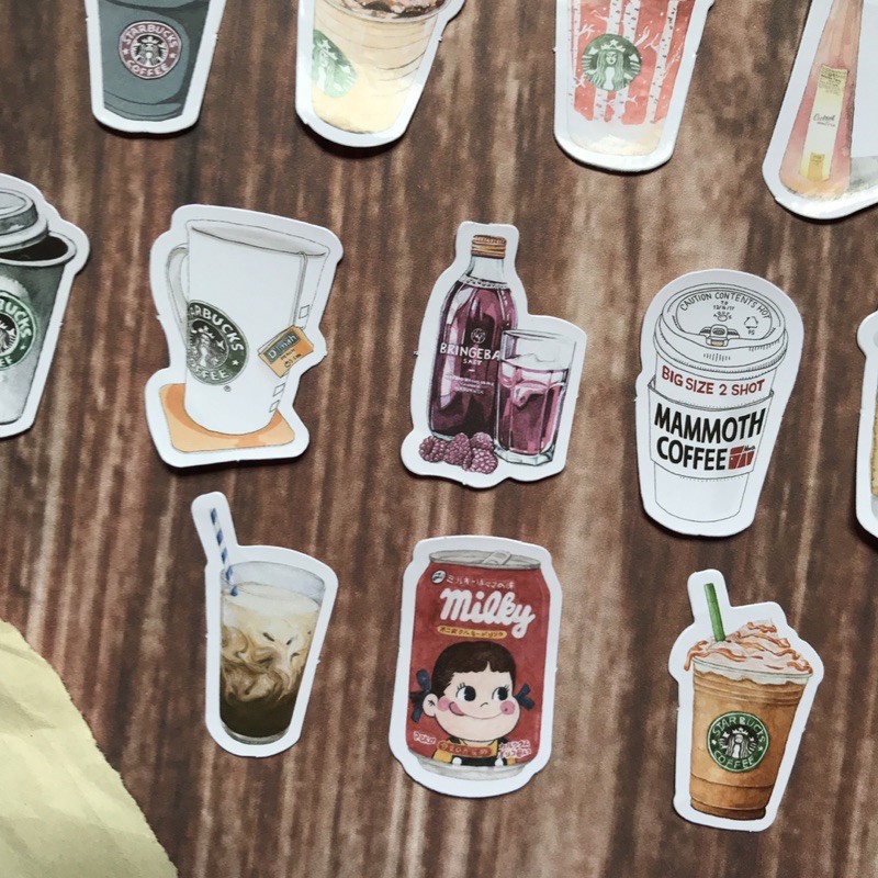 Jual [GSB OFFICIAL] Sticker Deco Drinks untuk Journal atau Scrapbook ...