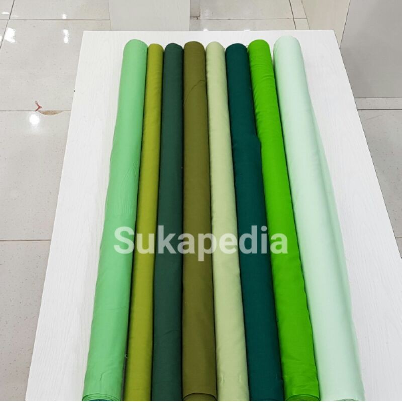 Jual Kain Ero Golden Mella Warna Hijau (8 Warna) | Shopee Indonesia