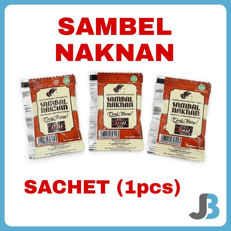 Jual Sambal Naknan Sachet Satuan Level 3 Shopee Indonesia 7389