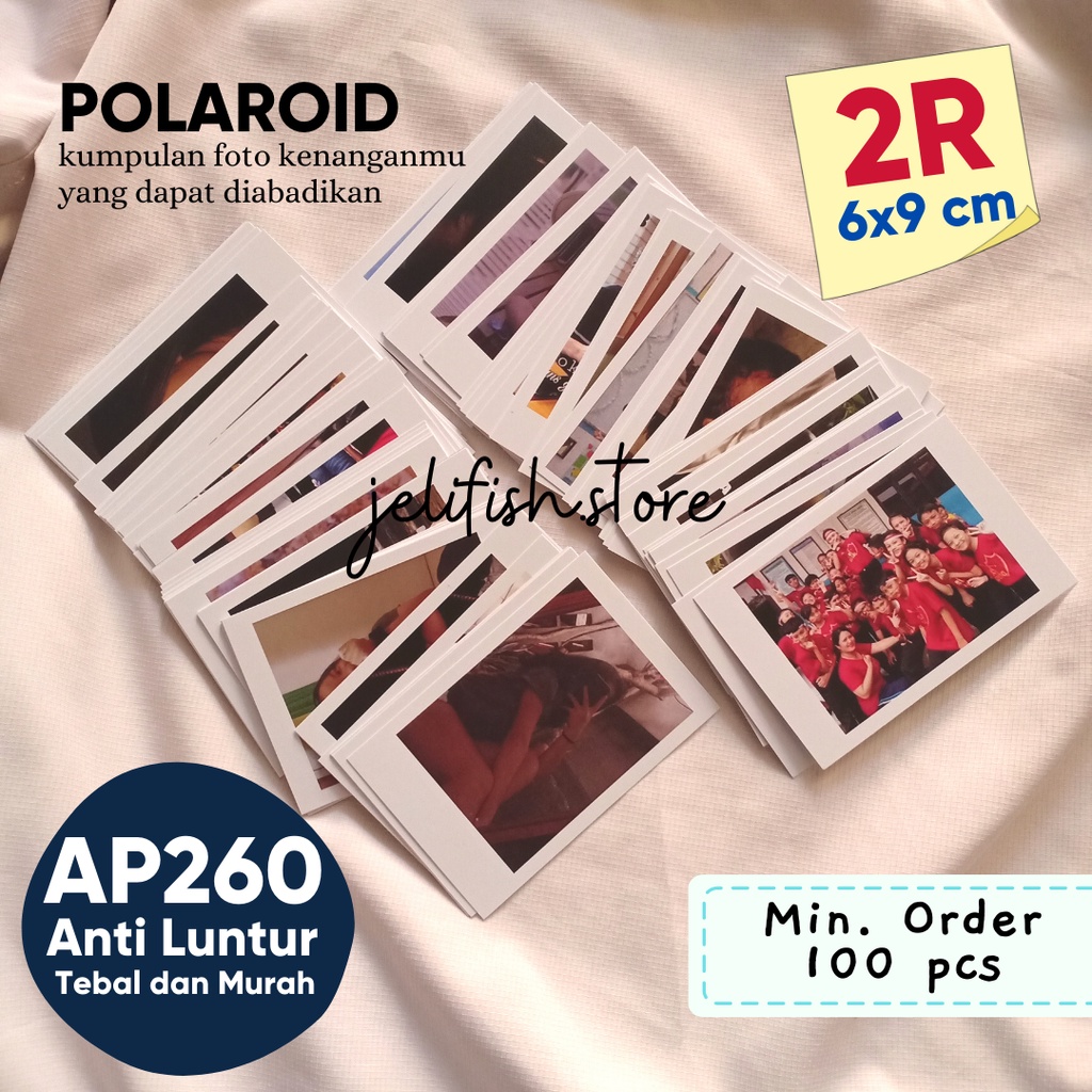 Jual Cetak Foto Polaroid 2r Termurah Jasa Percetakan Cepat 6x9cm Photobook Pajangan Dinding 3808