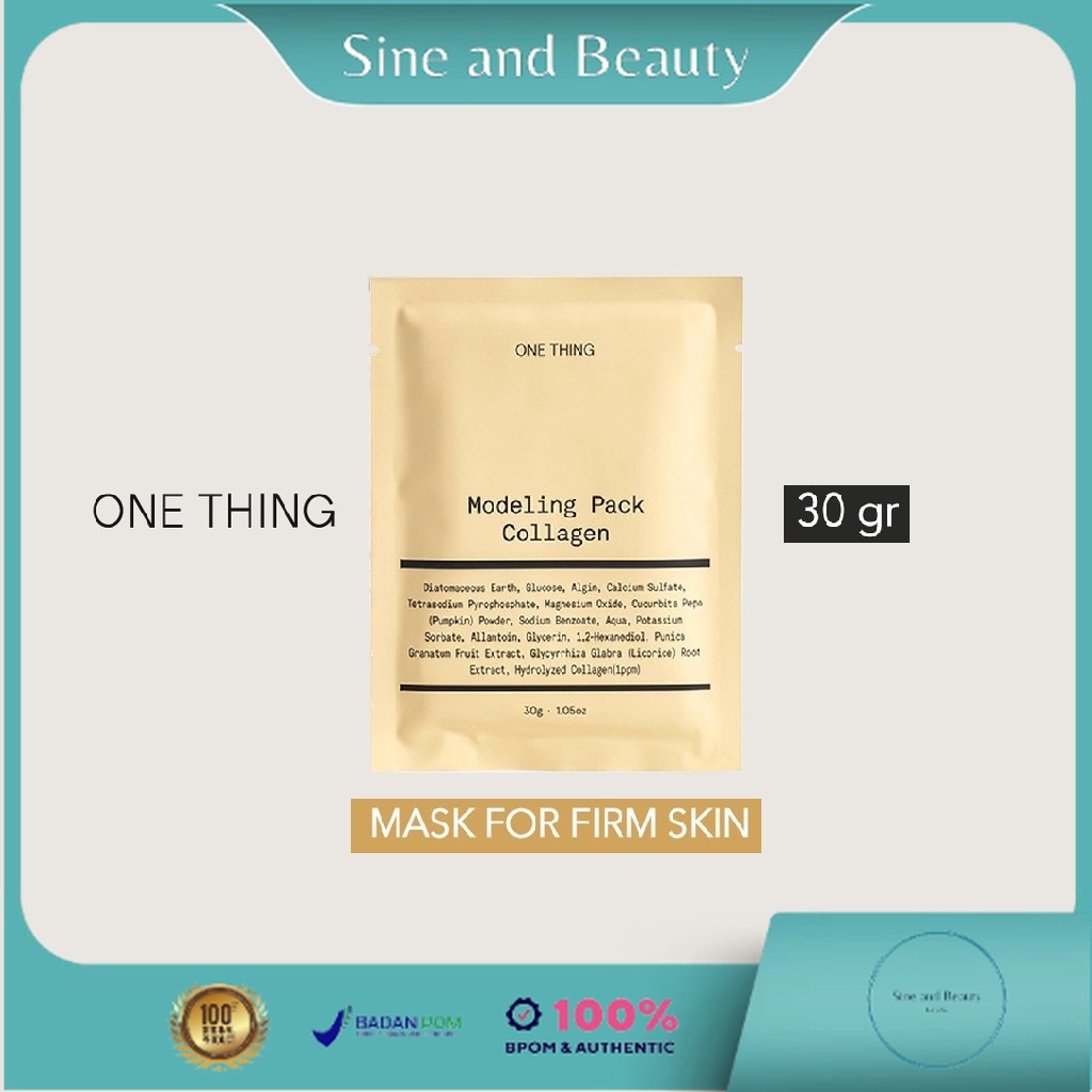 Jual ONE THING Collagen Modeling pack - 1 pcs | Masker Wajah Peel Off ...