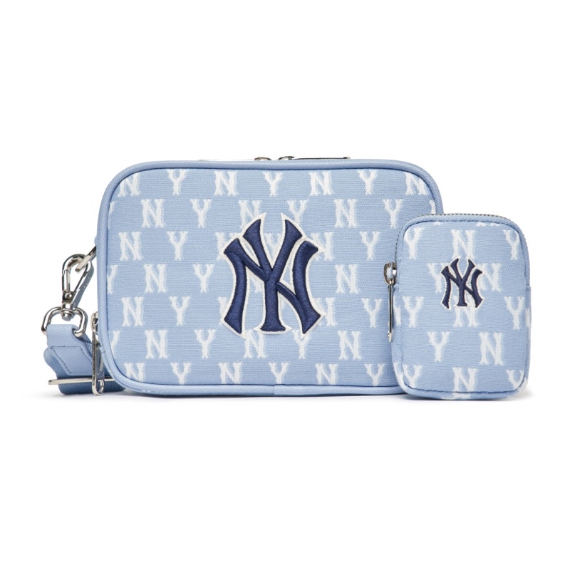 【MLB】Monogram Baby Blue かわいいパターンバッグ MLBシリーズ】MLBドジャースミニショルダーバッグ（ショルダー