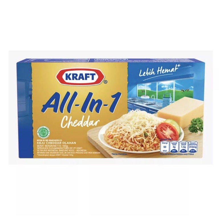 Jual KRAFT Keju All In 1 Box 165g | Shopee Indonesia