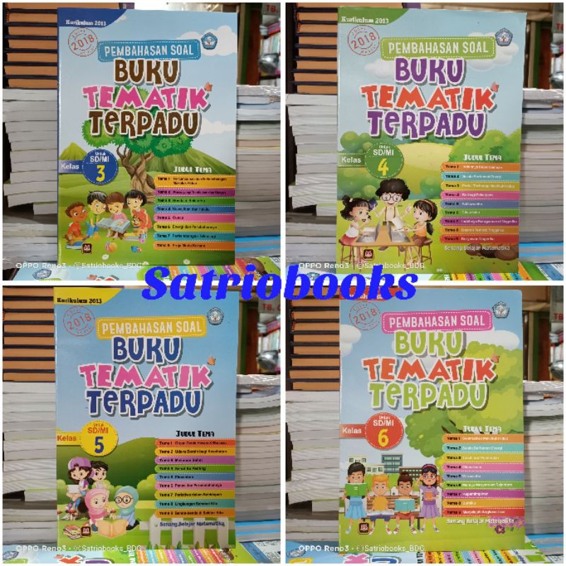 Jual Buku Pembahasan Soal Tematik Terpadu Kelas Edisi Revisi Pustaka Setia