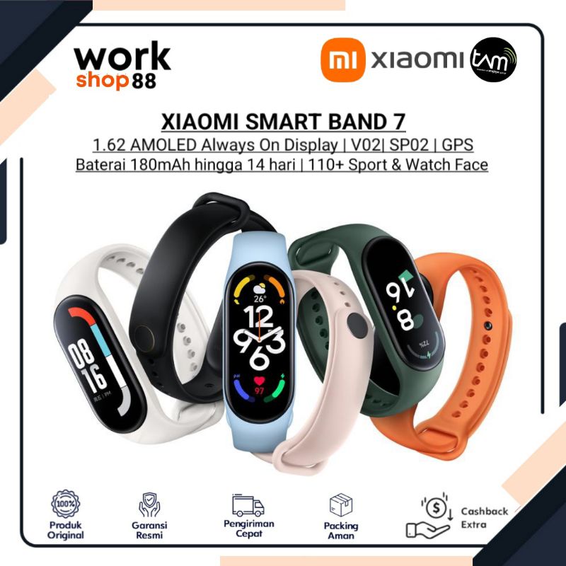 Jual Terbaru Xiaomi Mi Smart Band 7 | 6 | 5 - New Original Garansi ...