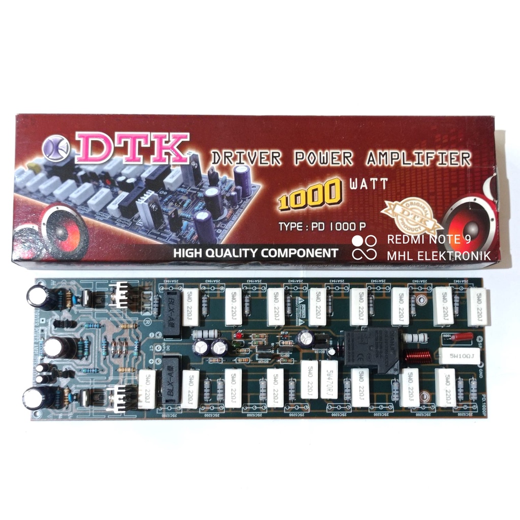 Jual KIT Driver Power Amplifier 2 Tingkat Plus Line final 8 set dan