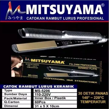 N5 Catokan Rambut Mitsuyama Catok Rambut Alat Pelurus Rambut Penyatok Rambut