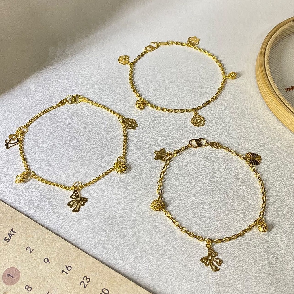 Jual Rantai tangan anak dan dewasa emas asli kadar 700 70 16k gelang