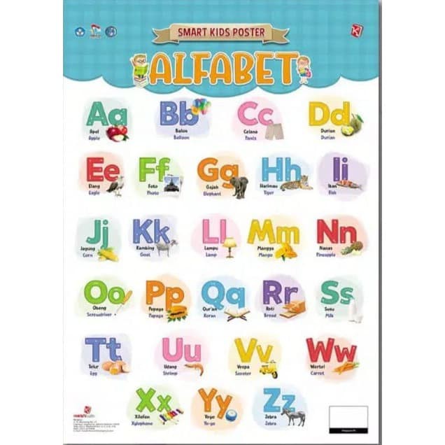 Jual SMART KIDS POSTER ALFABET | Shopee Indonesia