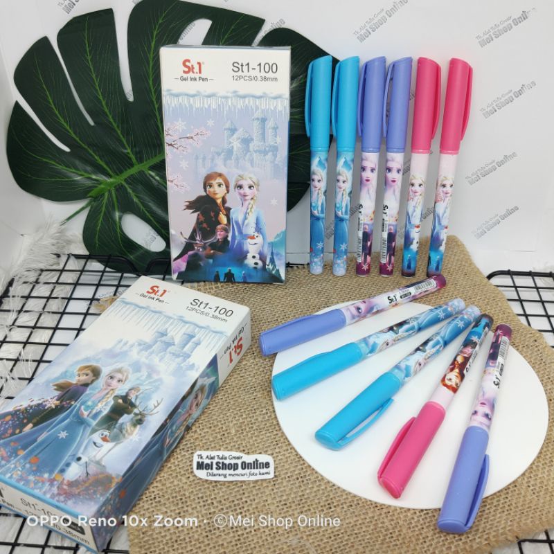 Jual Pulpen Gel Karakter Putri frosen (BACA DESKRIPSI SEBELOM BELI