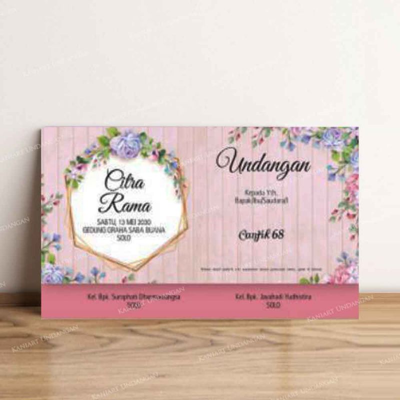 Jual Undangan Pernikahan Murah, Cantik, Elegan, dan berkualitas Desain