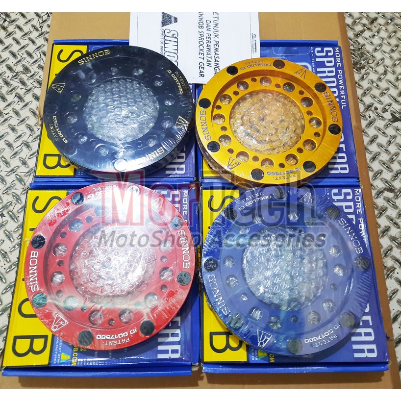 Jual Gear Set Gear Gir Dan Rantai Motor Sinnob Colour Chain All New R15