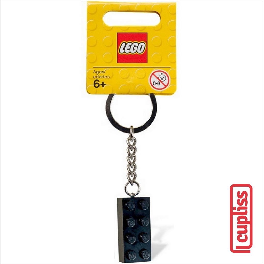 Jual LEGO Keychain 852098 Black Brick 4 x 2 Key chain Shopee Indonesia