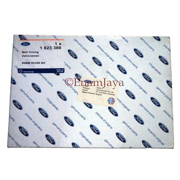 Jual Ford Genuine Parts Timing Belt Ford Fiesta 96MM6K288BA Shopee