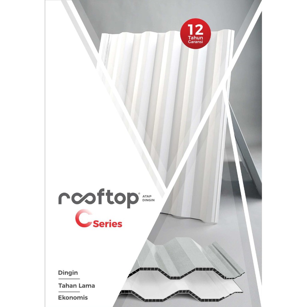 Jual Atap uPVC - Rooftop C Series Harga termurah merk ROOFTOP (Ukuran ...