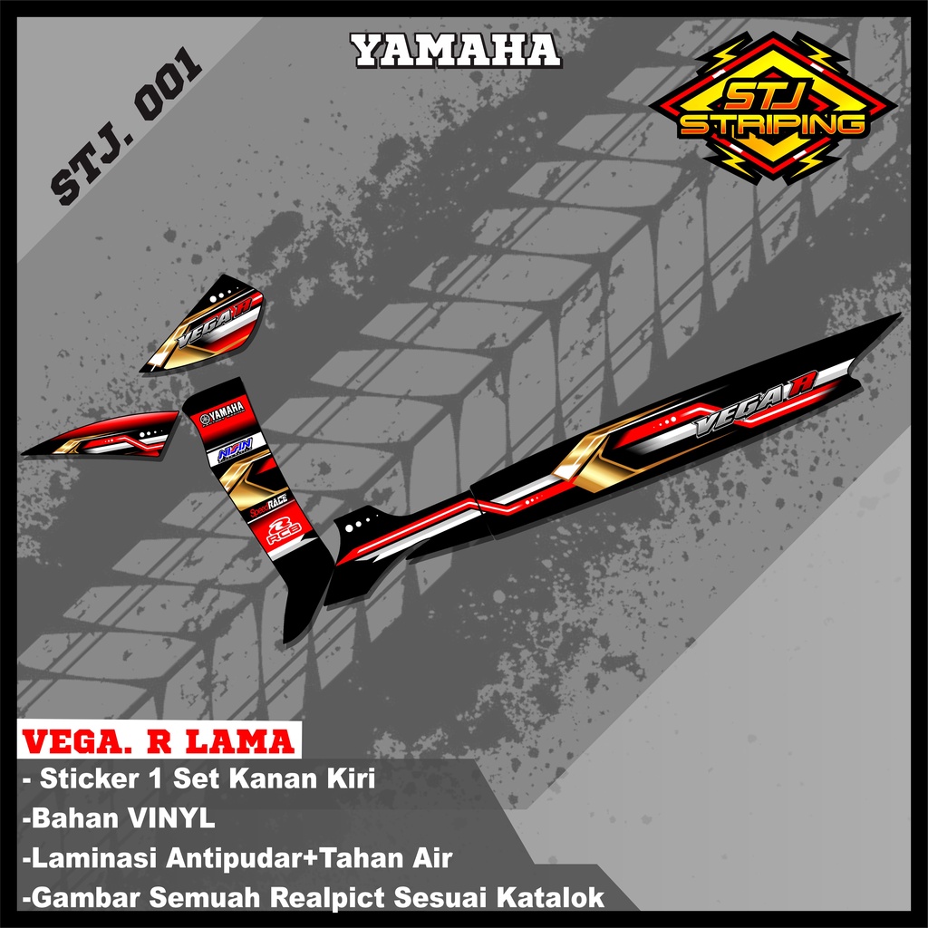 Jual Sticker Striping MOTOR VEGA R LAMA - Stiker Striping Variasi Motor ...