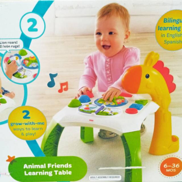 Fisher price animal friends best sale learning table