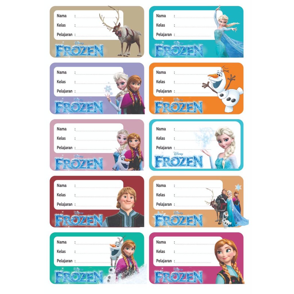 Jual STIKER LABEL KARAKTER | Shopee Indonesia