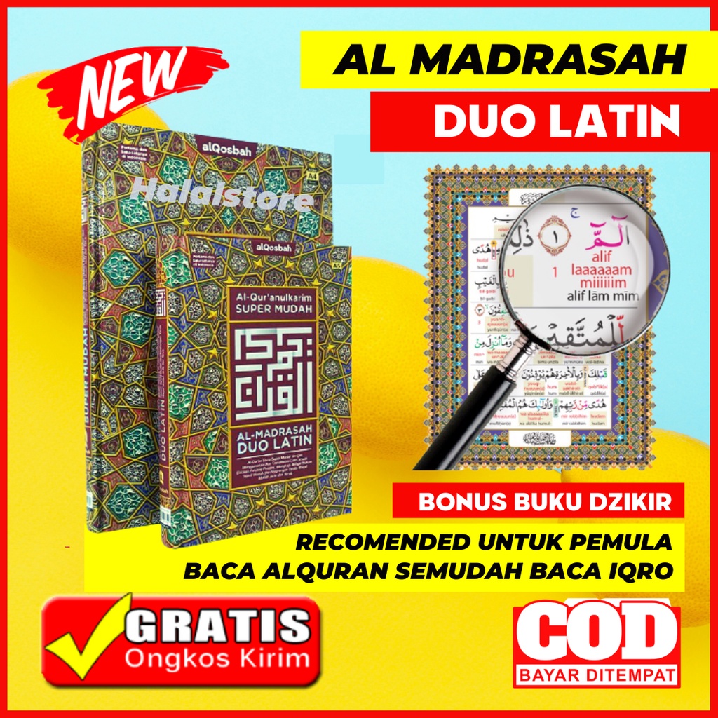 Jual Al Quran Tajwid Dan Terjemahan AlQuran AlMadrasah DUO LATIN A4 ...