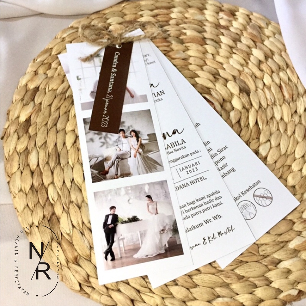 Jual undangan pernikahan / undangan simple / undangan aesthetic ...