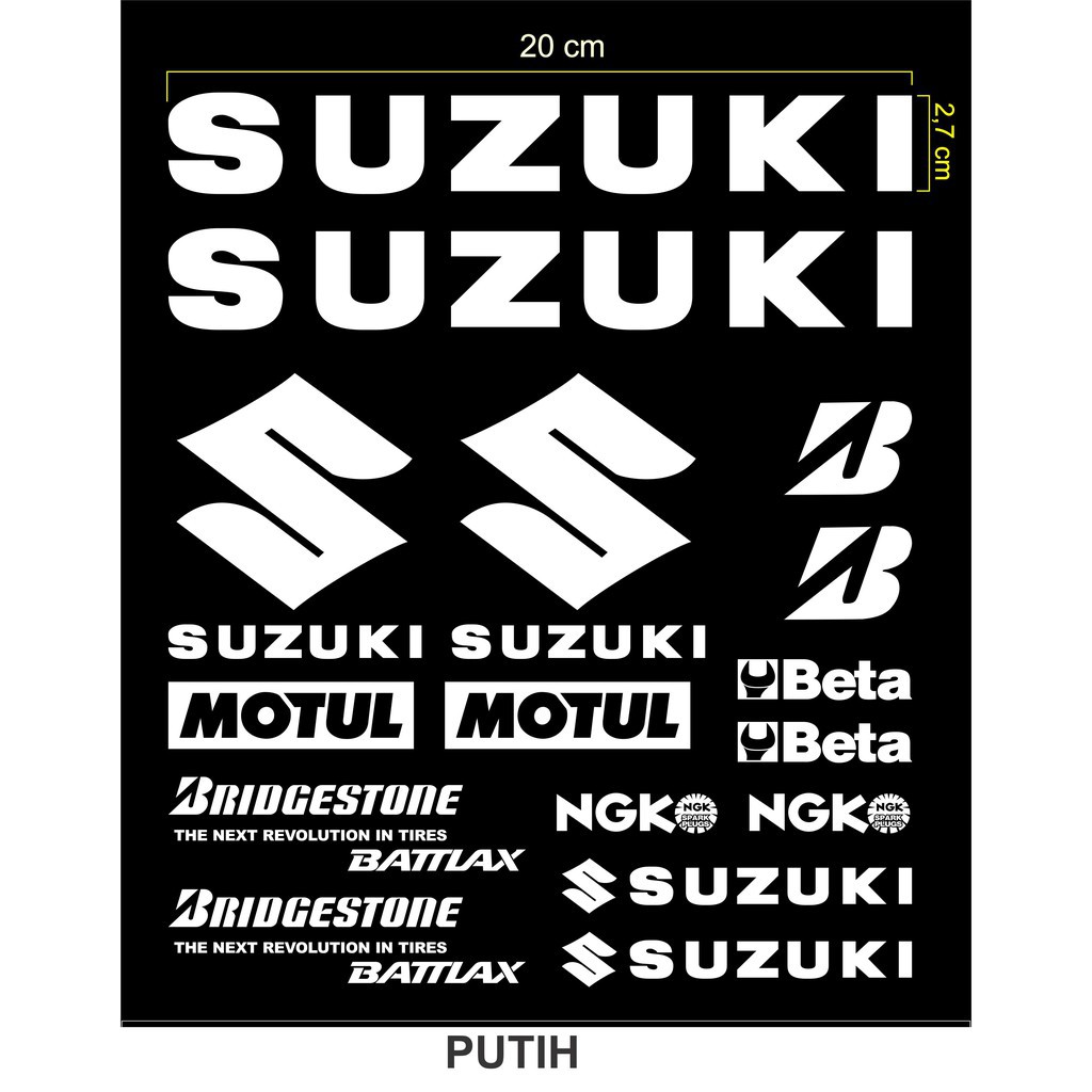 Jual Stiker Cutting Sticker Skotlite Body Motor Suzuki Bonbonsticker Shopee Indonesia