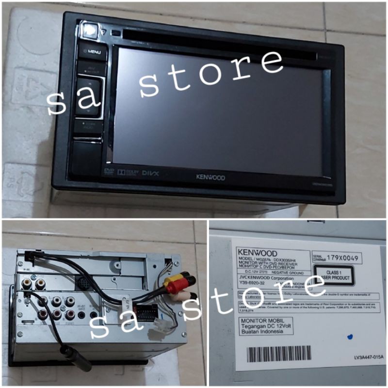 Jual head unit tape original Honda Mobilio Brio KENWOOD DDX3035IH4